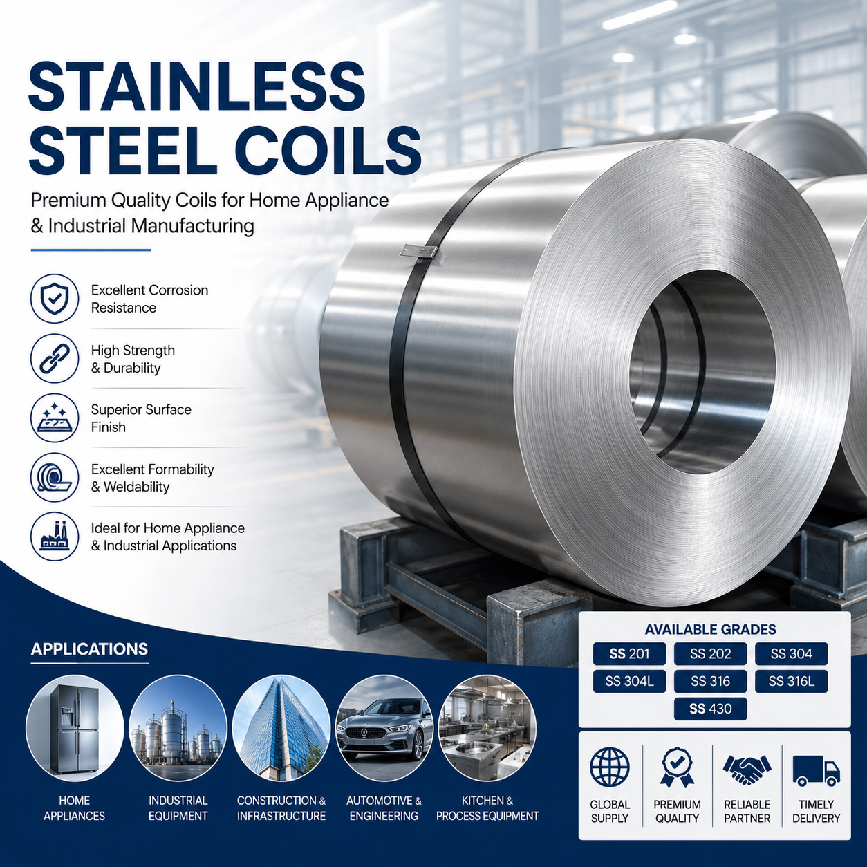 Premium Stainless Steel Coils